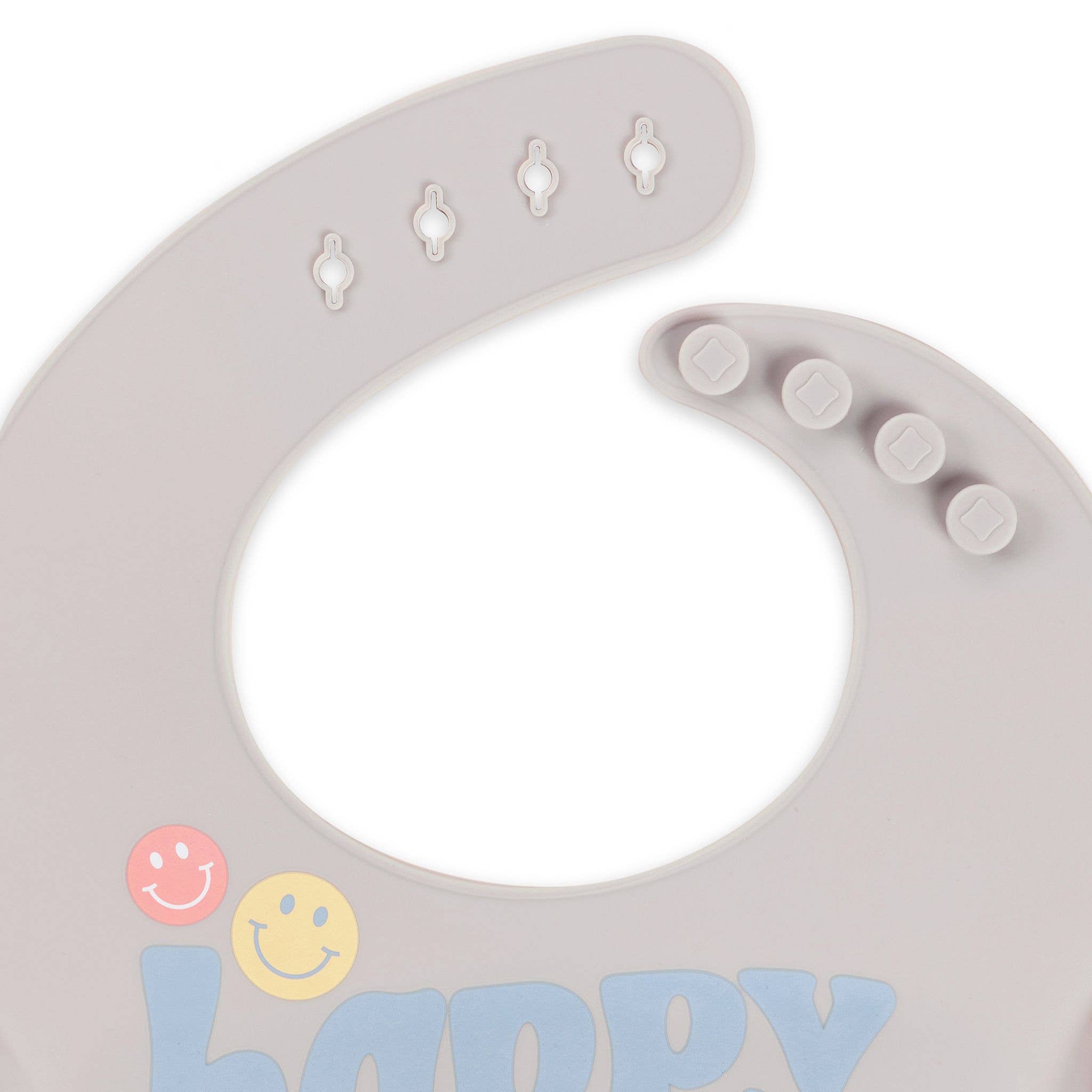 JuJuBe - Silicone Bib Happy Baby Vibes