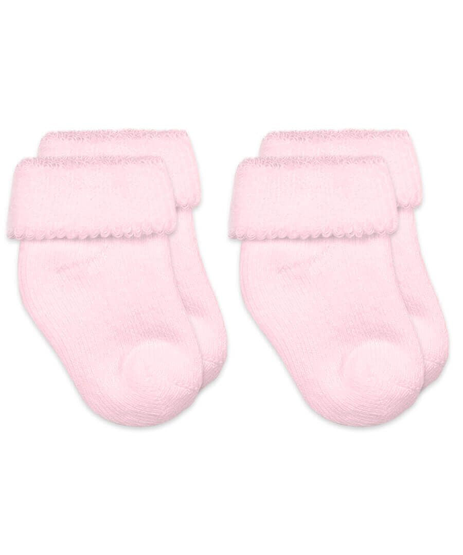 Jefferies Socks - Terry Turn Cuff Bootie Socks 2 Pair Pack Newborn