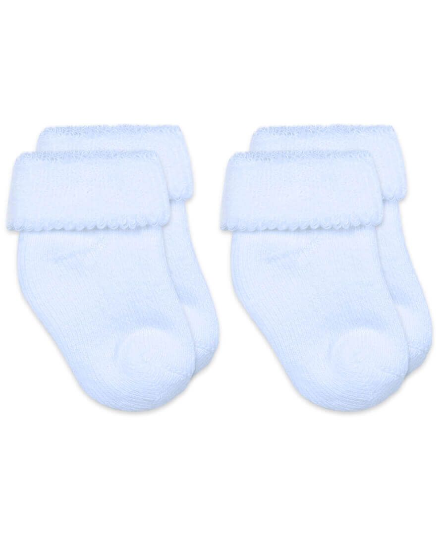 Jefferies Socks - Terry Turn Cuff Bootie Socks 2 Pair Pack Newborn