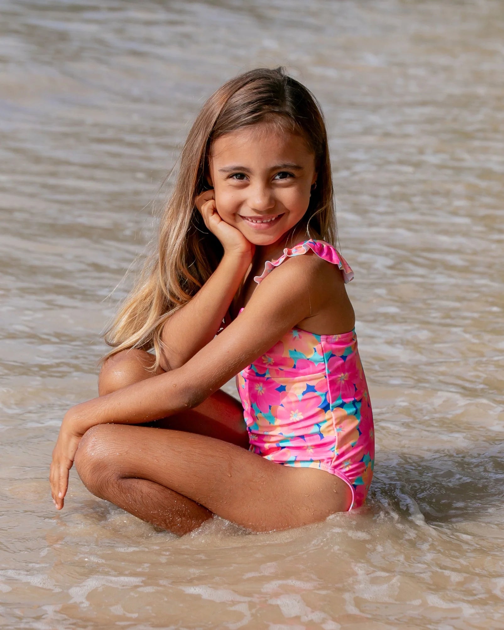 Feather 4 Arrow - In A Cinch One-Piece - Pink Carnation *FINAL SALE*