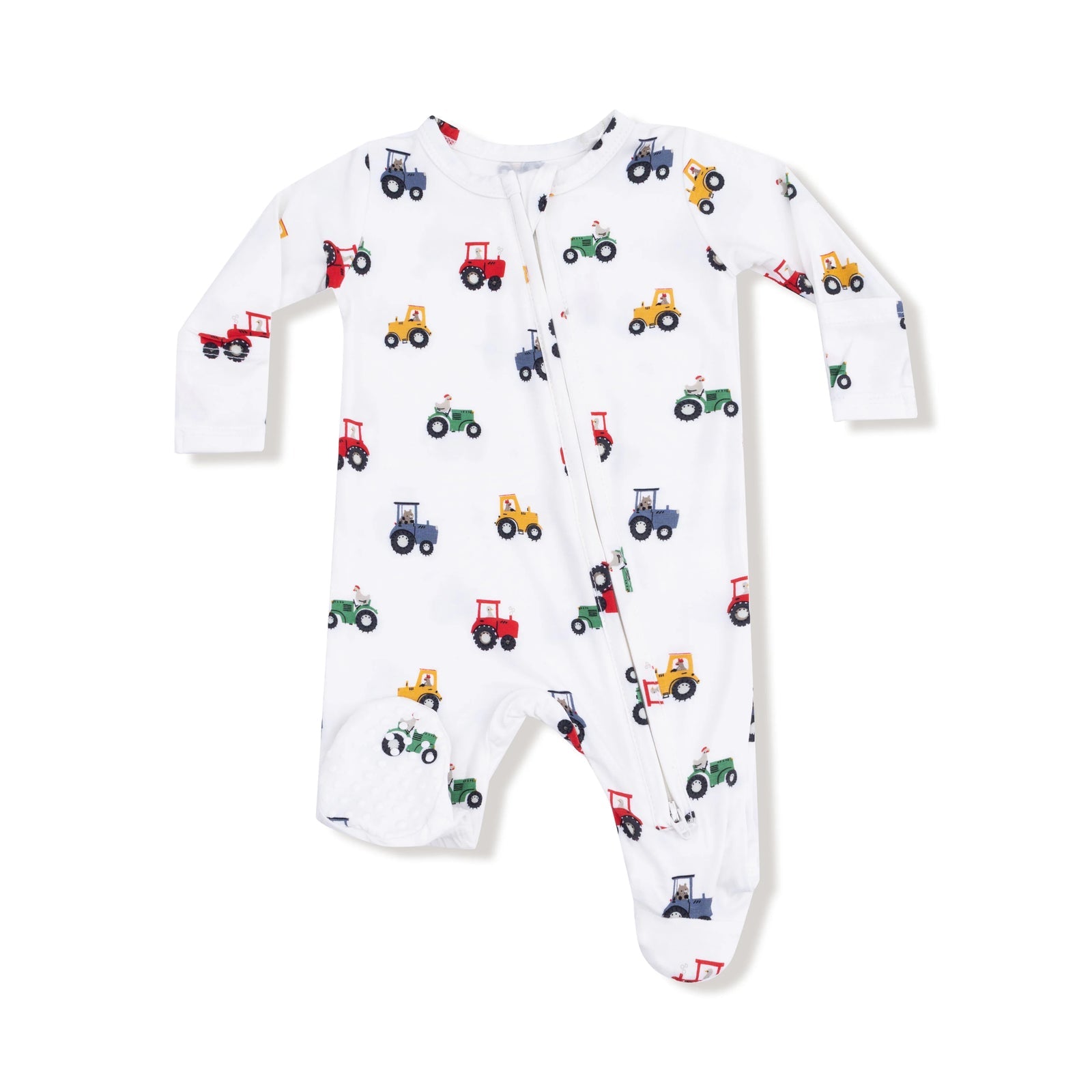 Angel Dear - 2 Way Zipper Footie - Mini Tractors