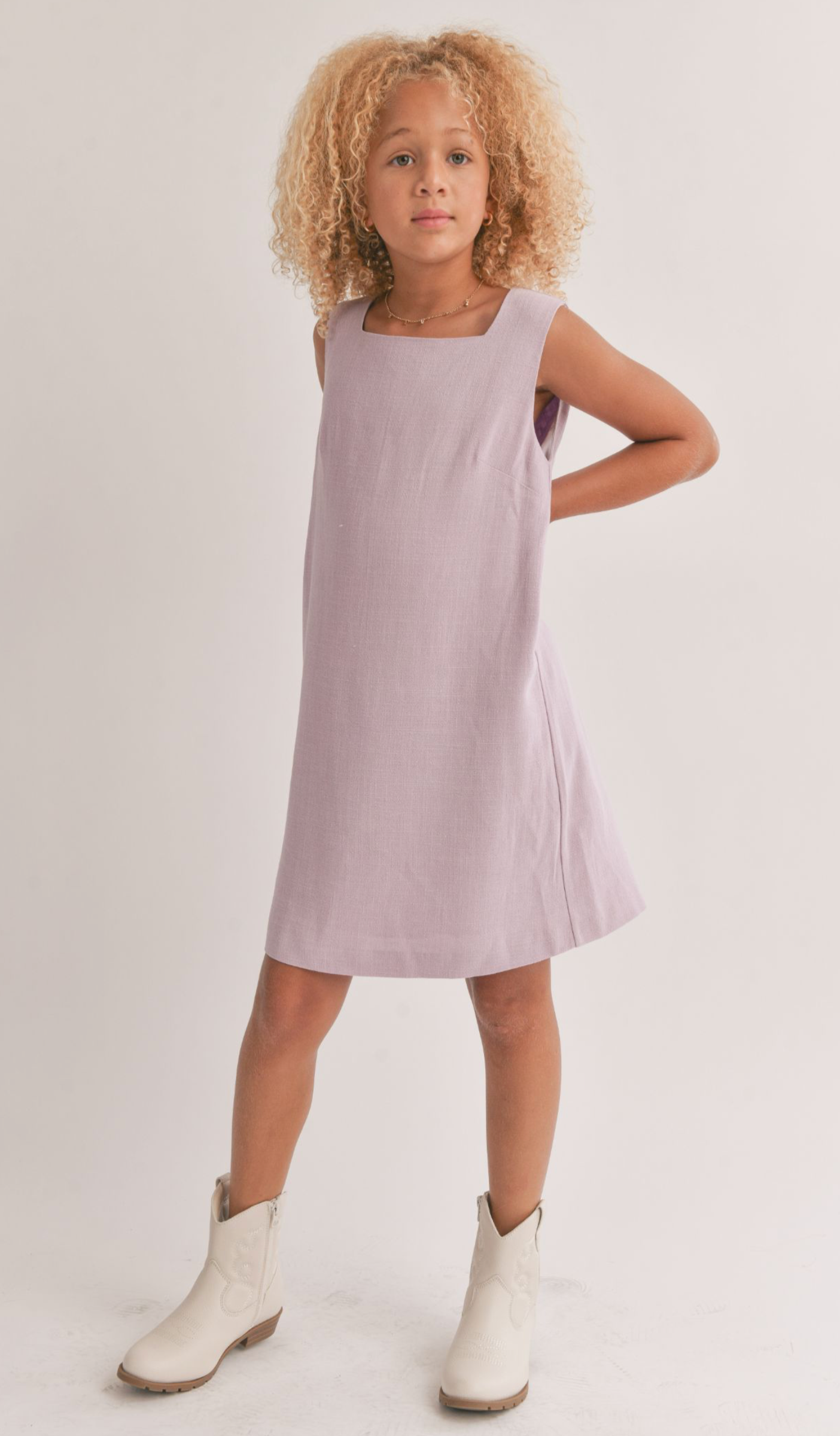 Sadie & Sage - La Luna Back Cutout Mini Dress - Lavender *FINAL SALE*