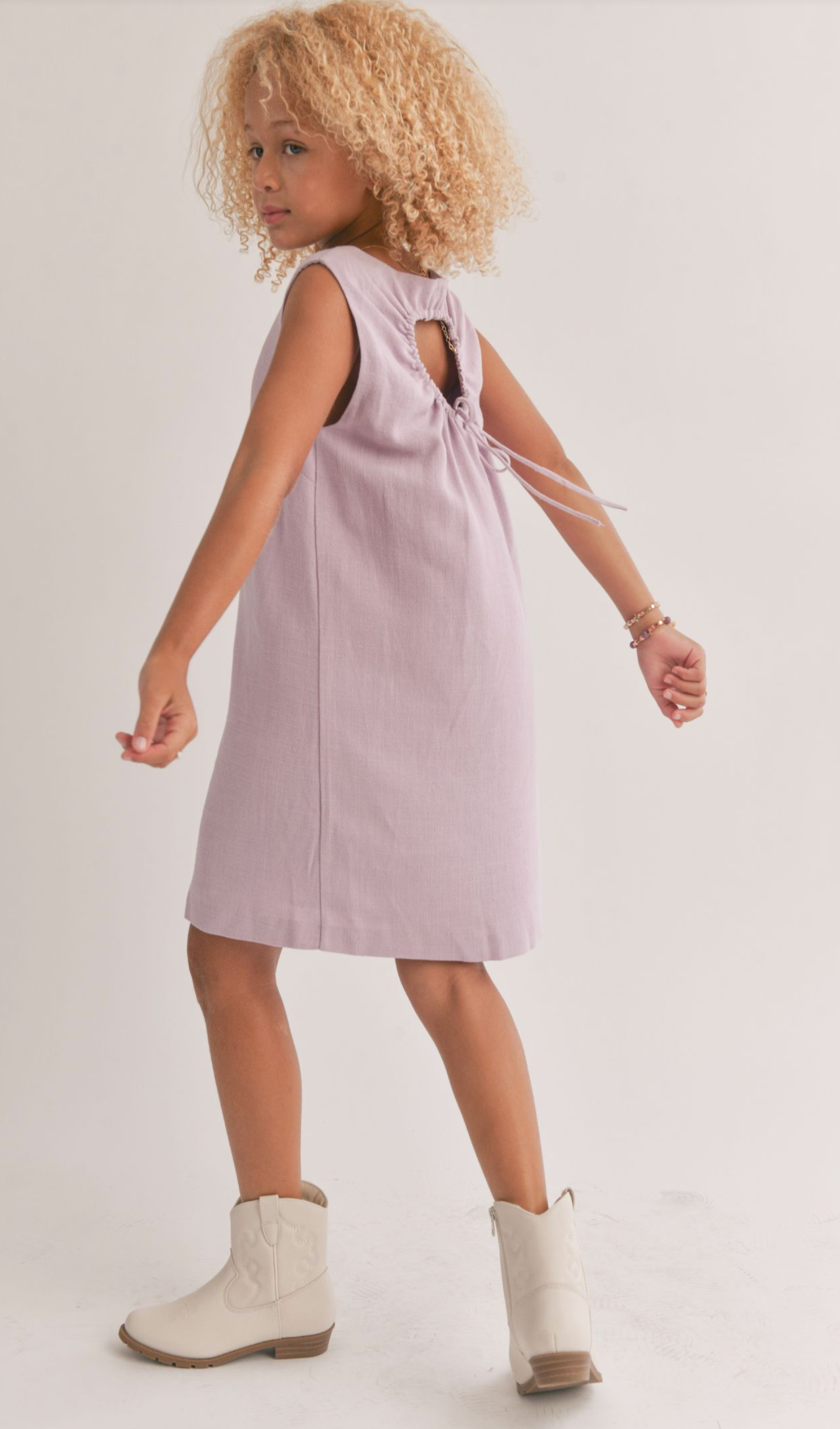 Sadie & Sage - La Luna Back Cutout Mini Dress - Lavender *FINAL SALE*