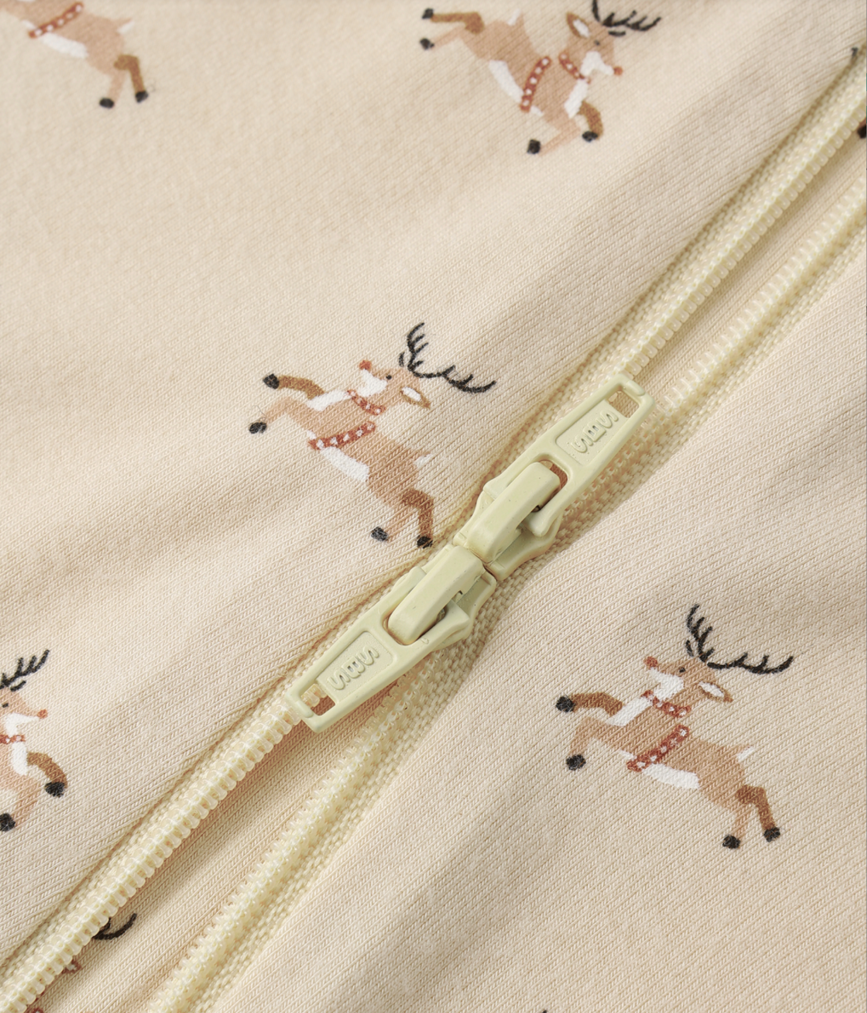 Quincy Mae - Bamboo Zip Footie - Reindeer