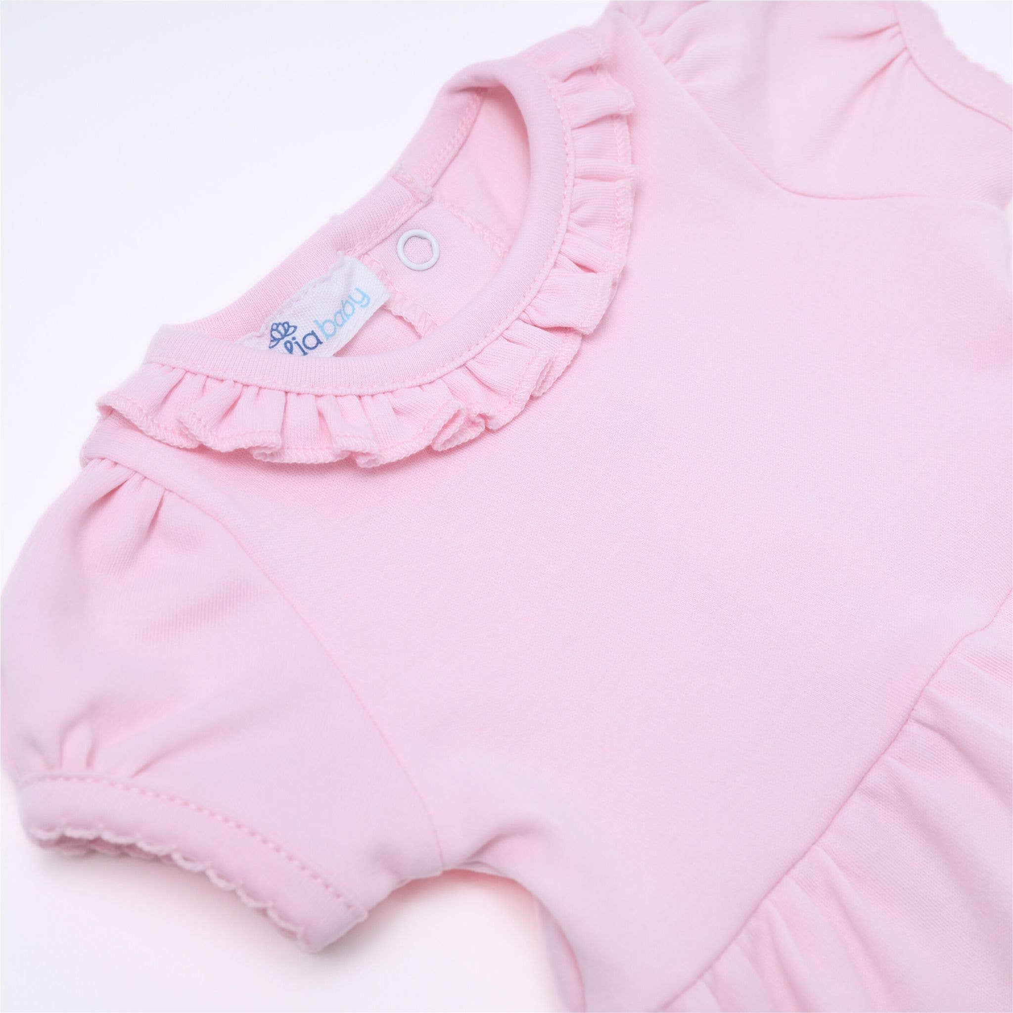 Magnolia Baby - Essentials Solid Ruffle Bubble - Pink
