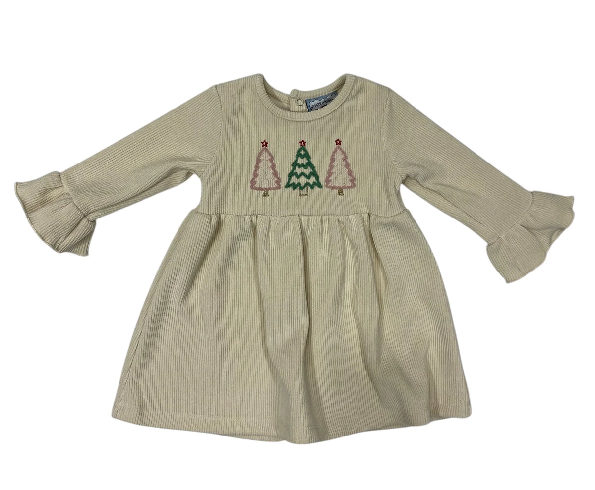 Three Sisters - O'Christmas Tree Ribbed Knit Girls Dress *FINAL SALE* Little Charmers Three Sisters - O'Christmas Tree Ribbed Knit Girls Dress *FINAL SALE* Little Charmers