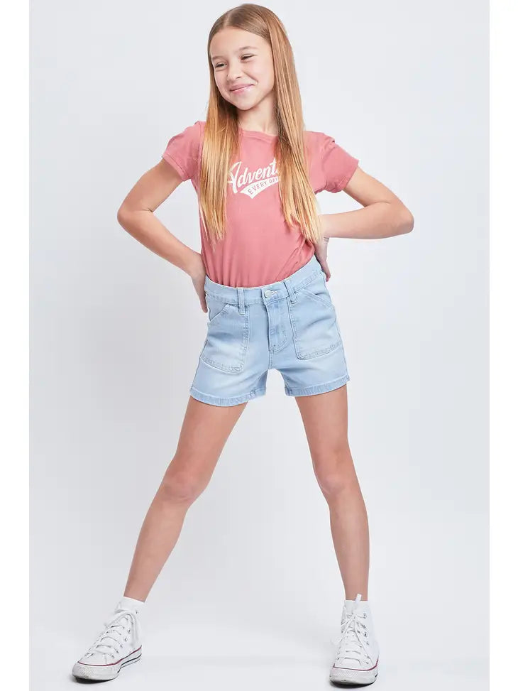 YMI - High Rise Denim Shorts w/Porkchop Pockets *FINAL SALE*