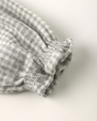 Quincy Mae - Eden Romper - Blue Gingham