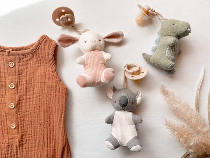 Itzy Ritzy - *NEW OPTIONS* Bitzy Pal Natural Rubber Pacifier &amp; Plush