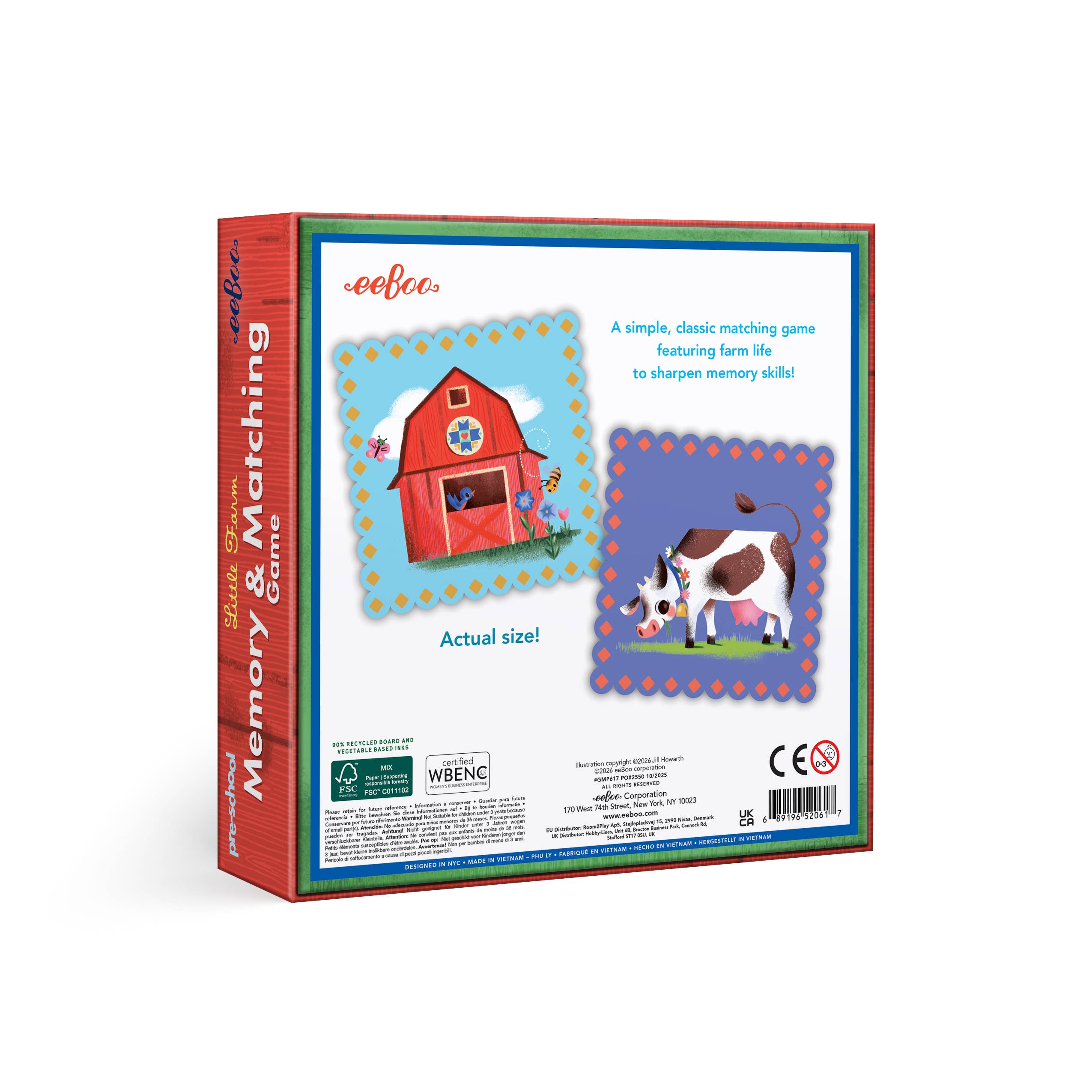eeBoo - Little Farm Pre-School Matching Game