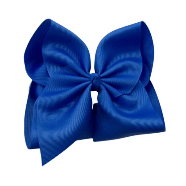 The Solid Bow - 6 inch Solid Grosgrain Bow/French Barrette