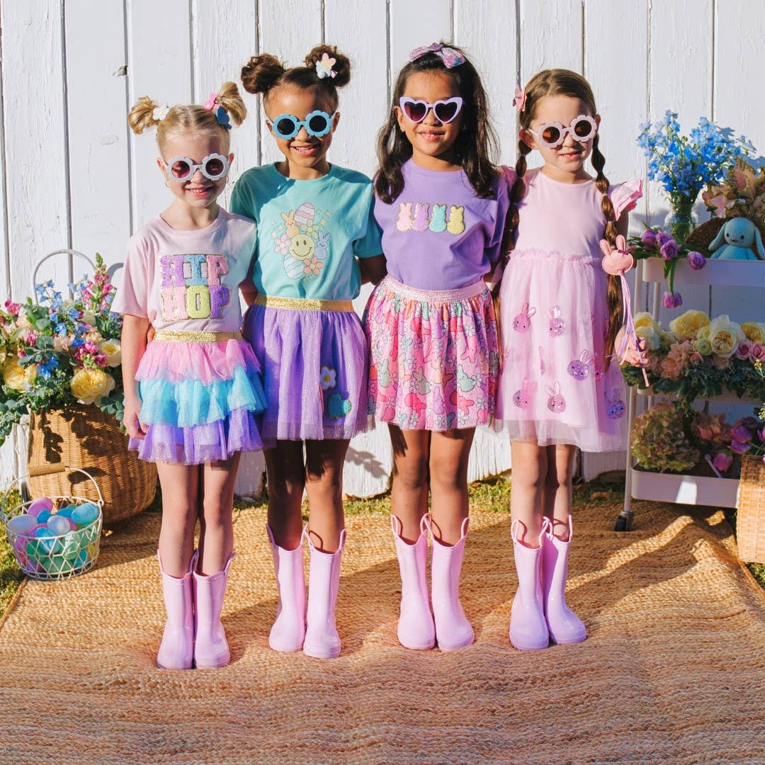 Sweet Wink - Pastel Rainbow Easter Bunny Clip - Kids Hair Clip *FINAL SALE*