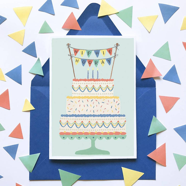 LoveLight Paper - Hip Hip Hooray (Cake) - Birthday Card