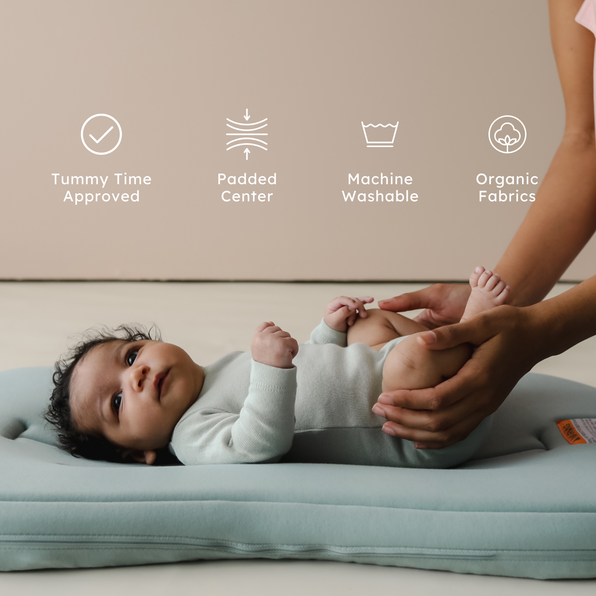 Snuggle Me Organic - Lounger Curve | Slate