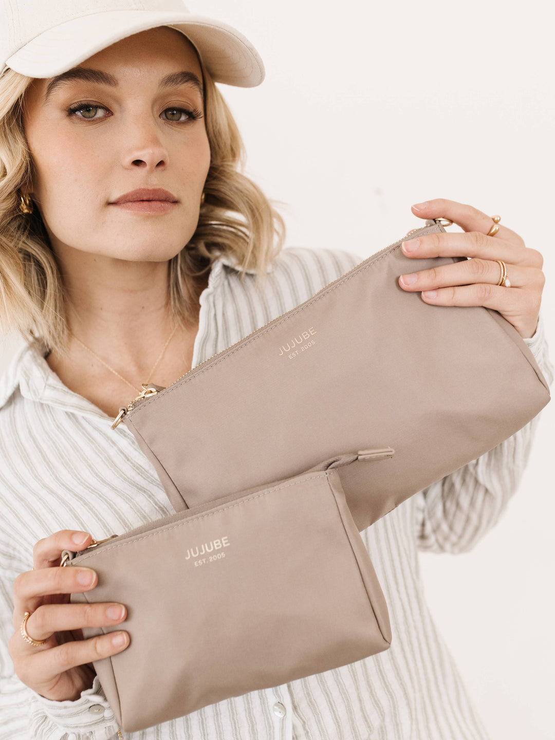 JuJuBe - 3-piece Pouch Set Taupe