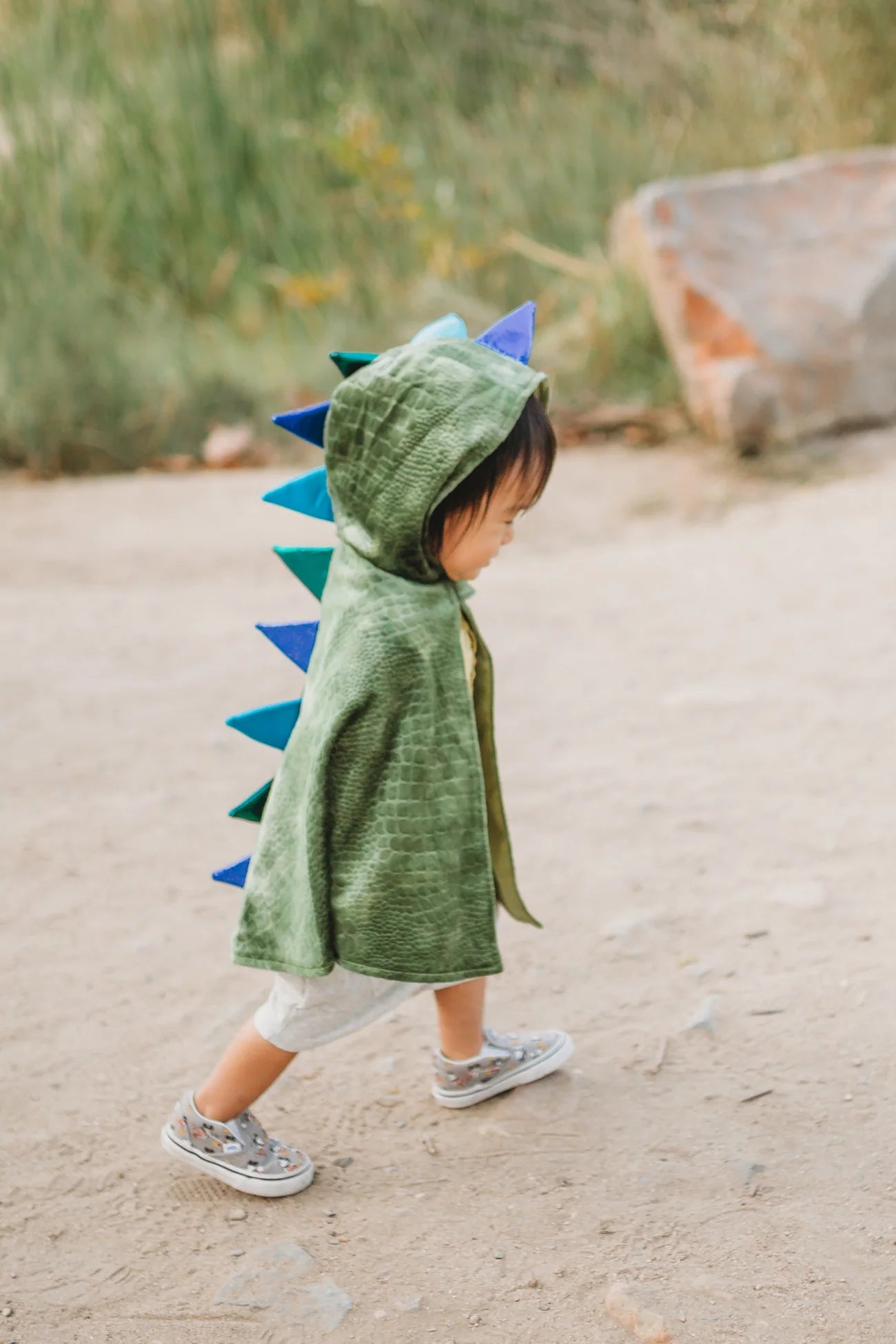 Great Pretenders - Baby Dragon Cape - Green/Blue