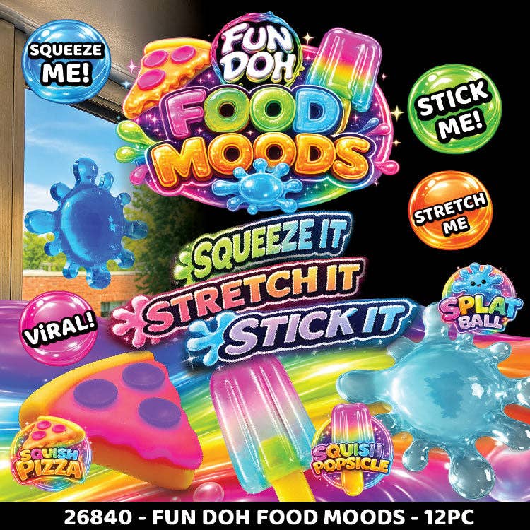 Fun Doh Food Moods Snack Attack Squishy Variety