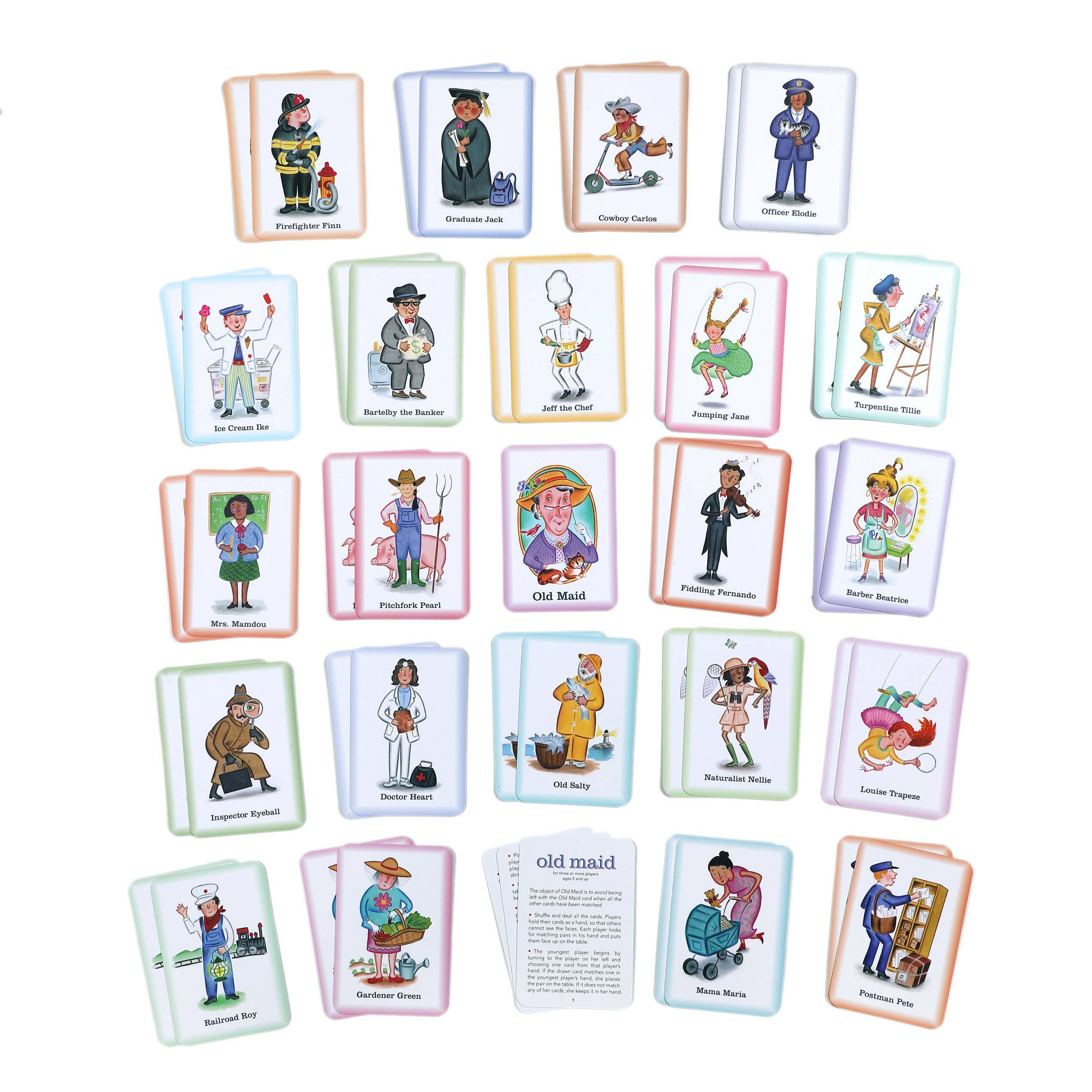 eeBoo - Old Maid Playing Cards