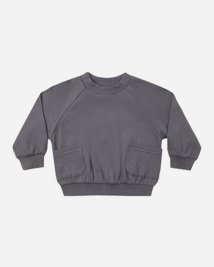 Quincy Mae - Pocket Sweatshirt - Midnight