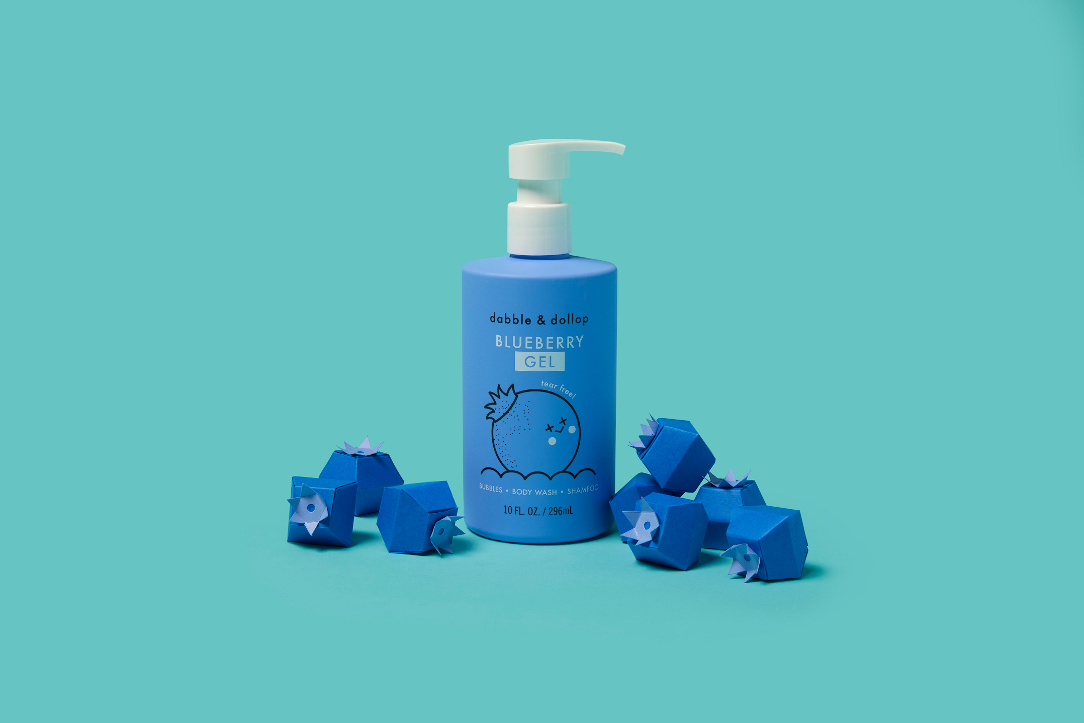 Dabble & Dollop - All-Natural Blueberry Shampoo, Body Wash & Bubbles