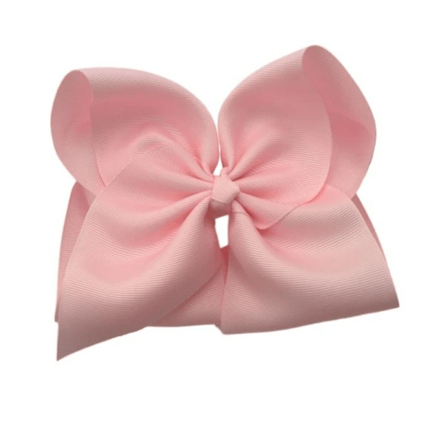 The Solid Bow - 6 inch Solid Grosgrain Bow/French Barrette