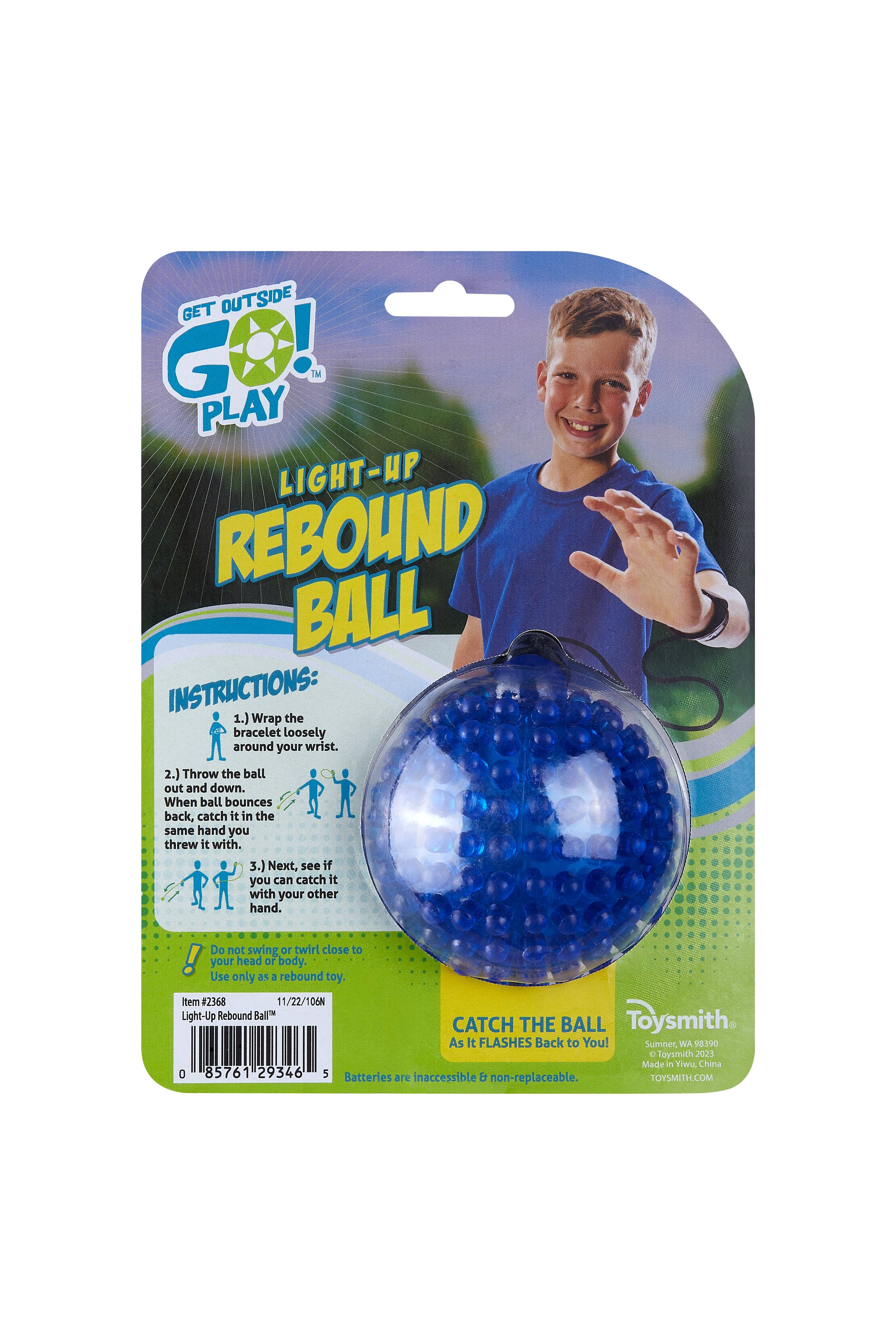 Toysmith - Get Outside GO!™ Play Light-Up Rebound Ball