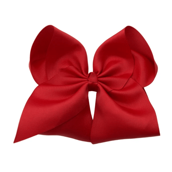 The Solid Bow - 6 inch Solid Grosgrain Bow/French Barrette