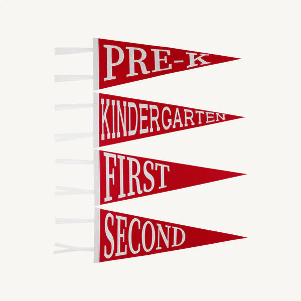 The Beaufort Bonnet Company - Back to School Pennant - Richmond Red