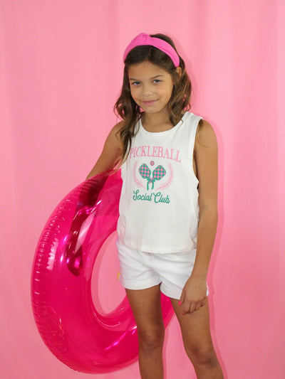 Sweet Soul - Pickleball Social Club Embroidery Tank Top *FINAL SALE*