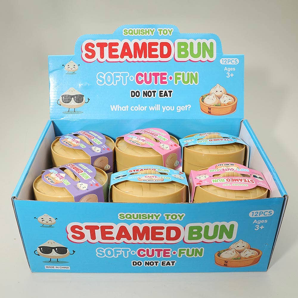 Sensibling Corp. - 12PCS - Mystery Squishy Glitter Dumpling Stress Relief Toy
