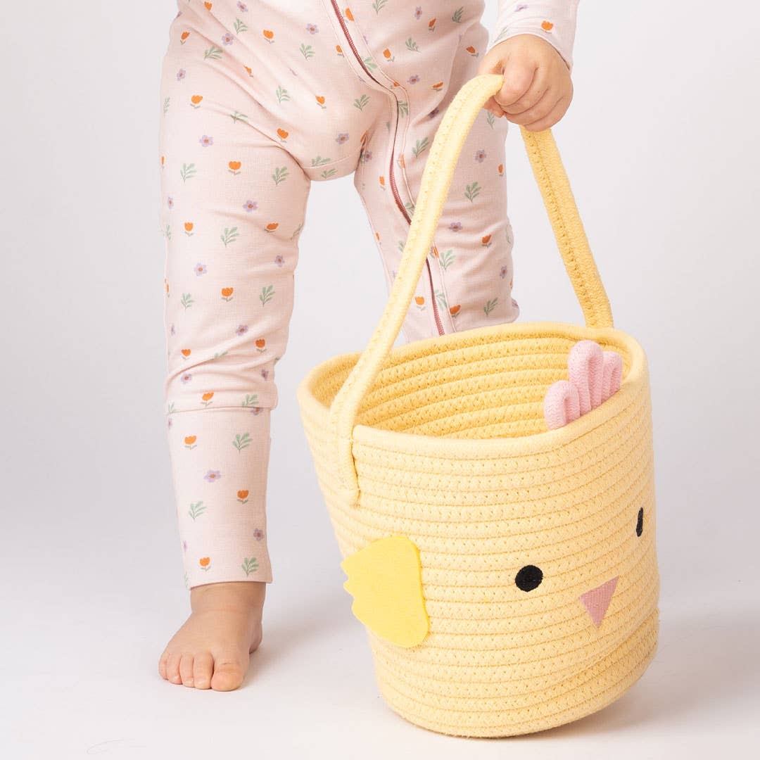 Emerson and Friends - Rope Easter Basket - Yellow Chick, Lucy's Room