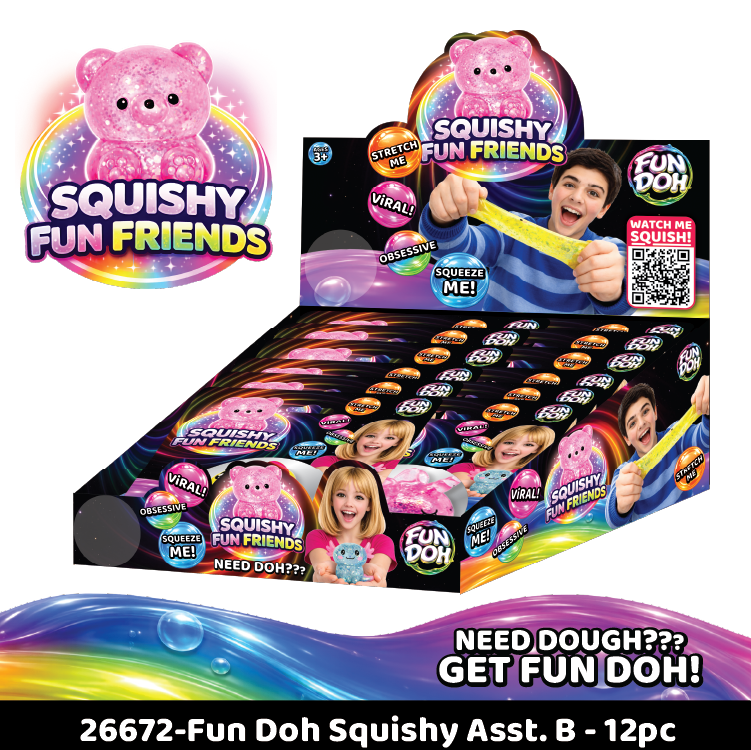 Novelty Brands - Fun Doh Squishy Gummy Fidget Toy