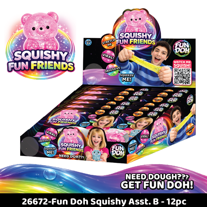 Novelty Brands - Fun Doh Squishy Gummy Fidget Toy