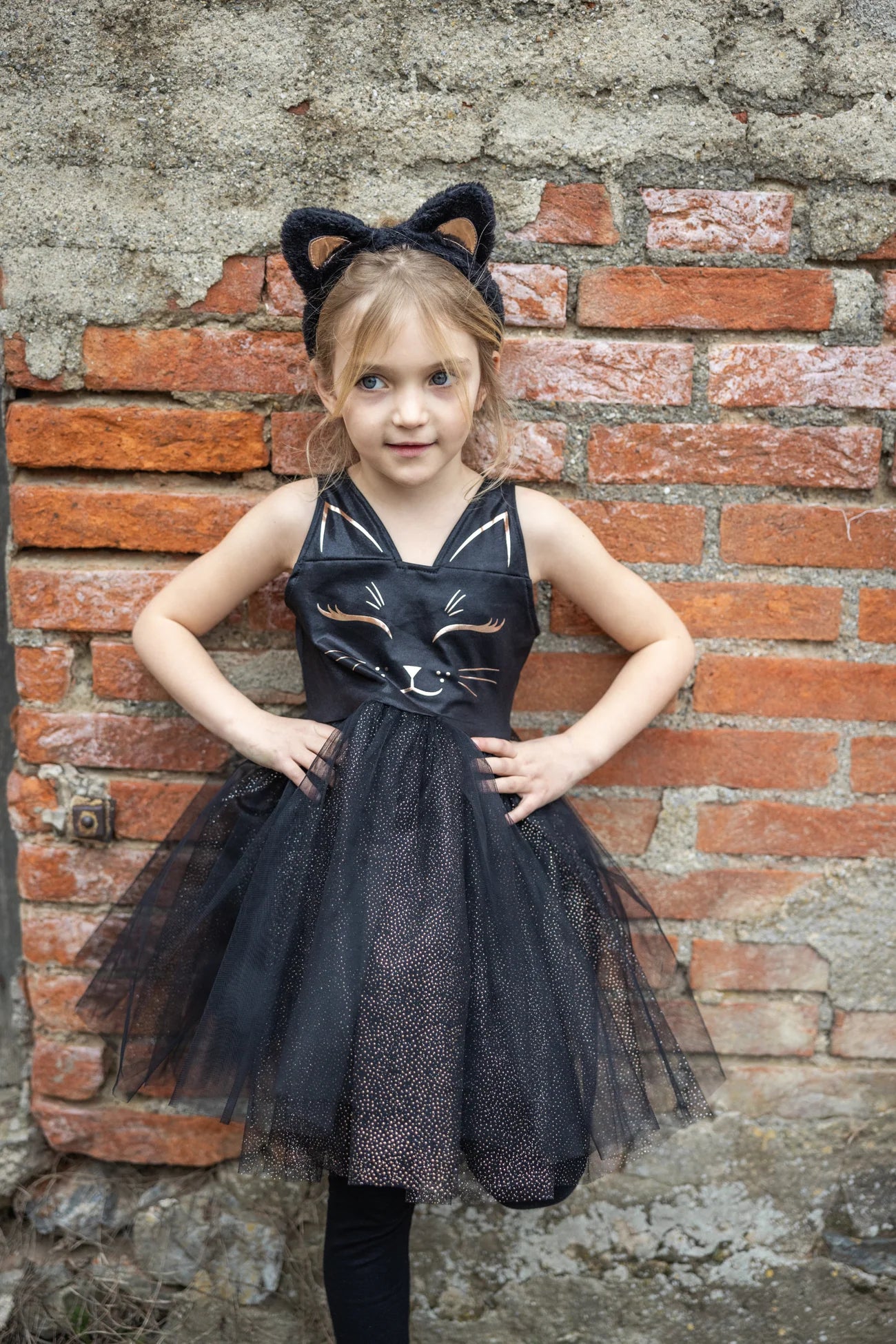 Great Pretenders - Black Cat Dress & Headpiece