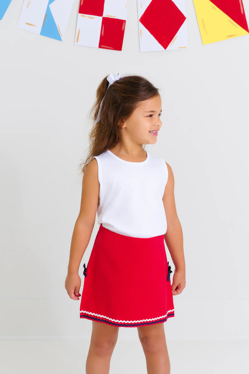 The Beaufort Bonnet Company - Tay Tay Tank - Worth Ave White