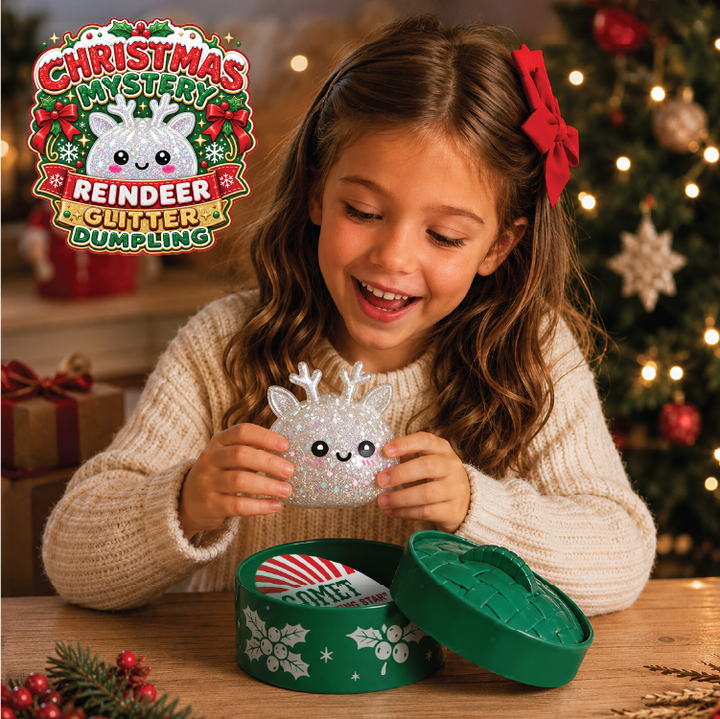 Novelty Brands - Fun Doh Christmas Mystery Reindeer Dumpling Squishy Toy