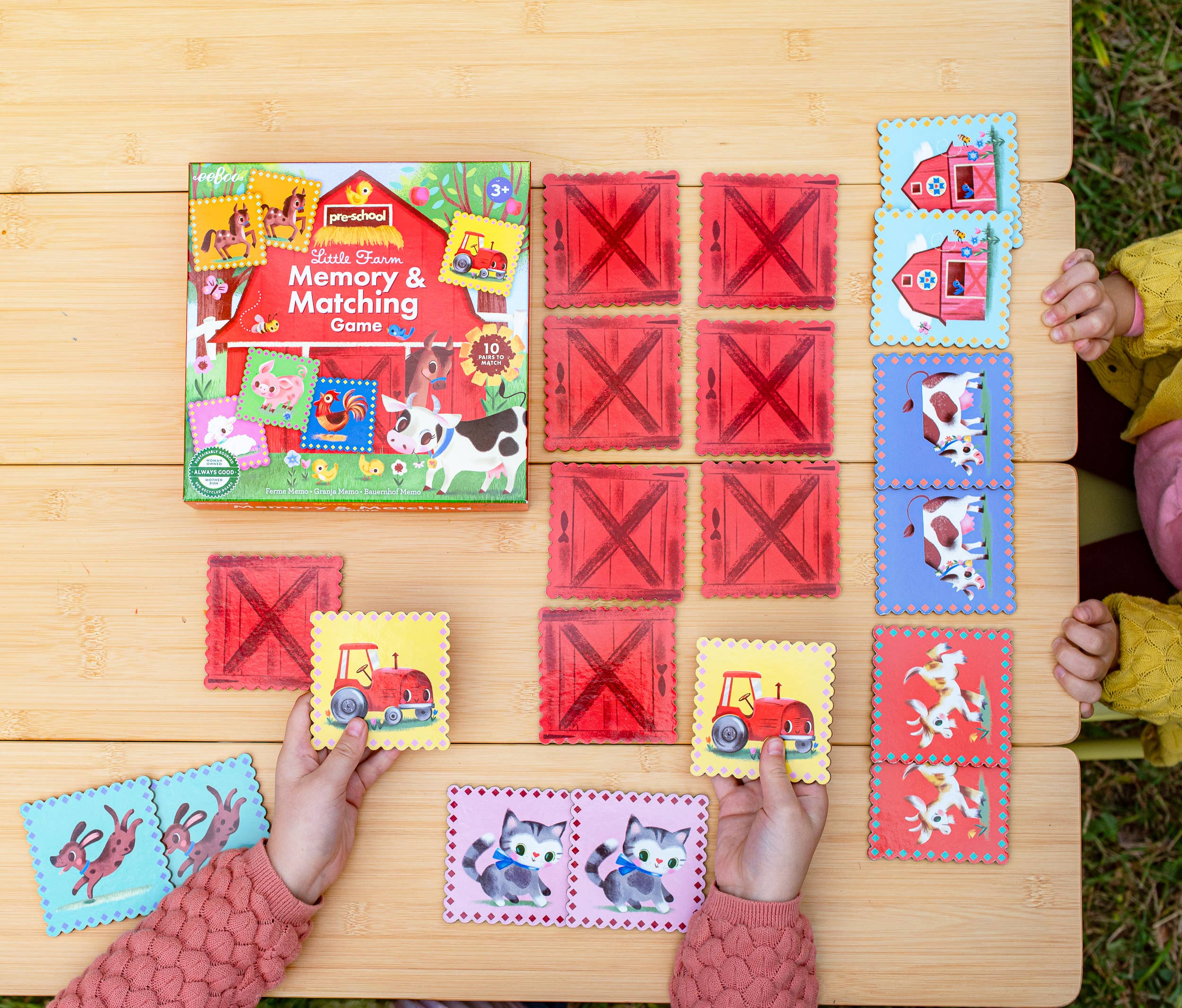 eeBoo - Little Farm Pre-School Matching Game