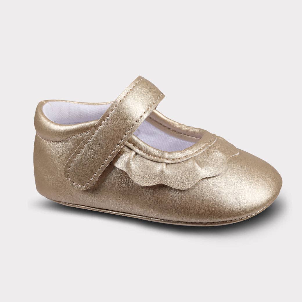 Oomphies - Amina Girls Hook & Loop Crib Shoe