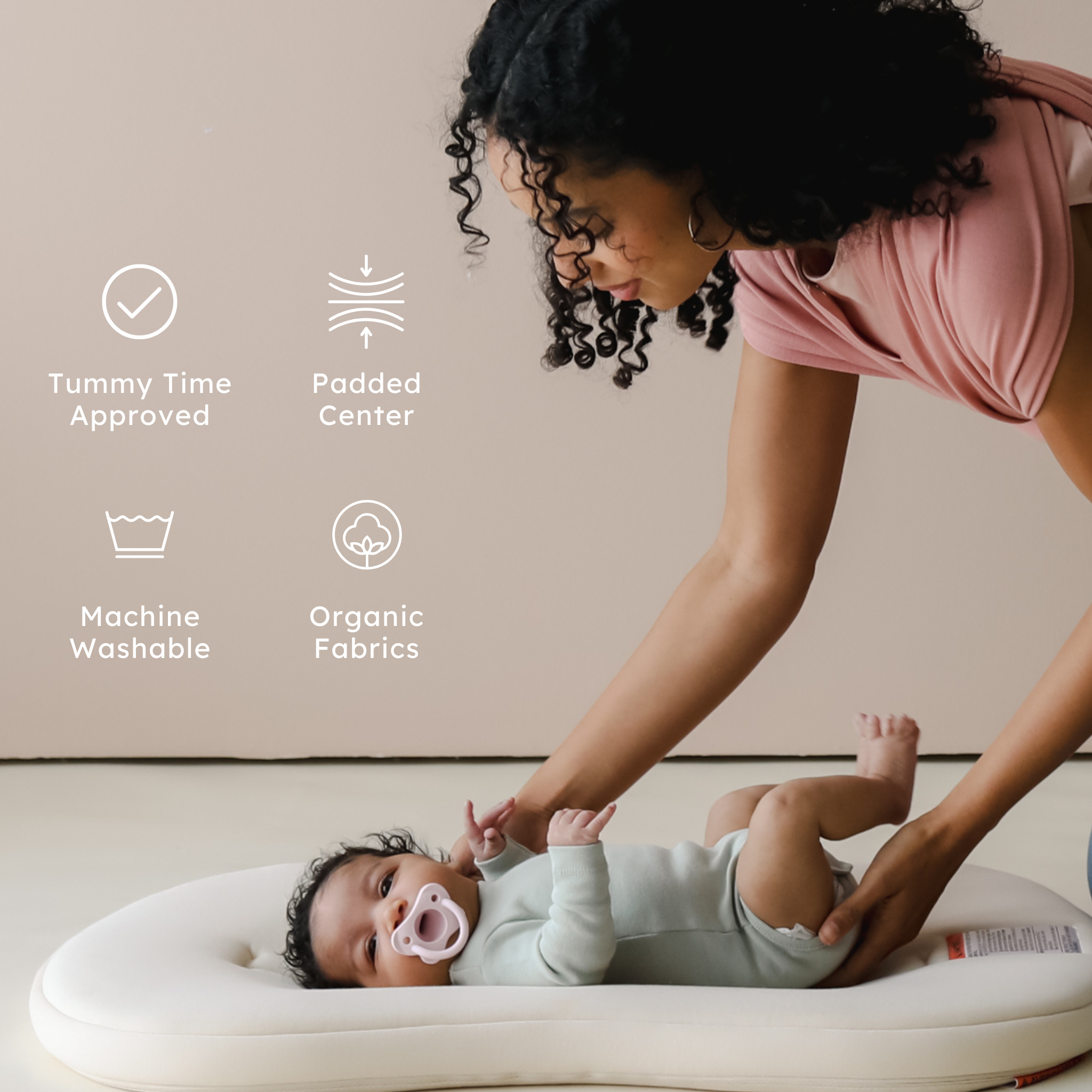Snuggle Me Organic - Lounger Curve | Natural
