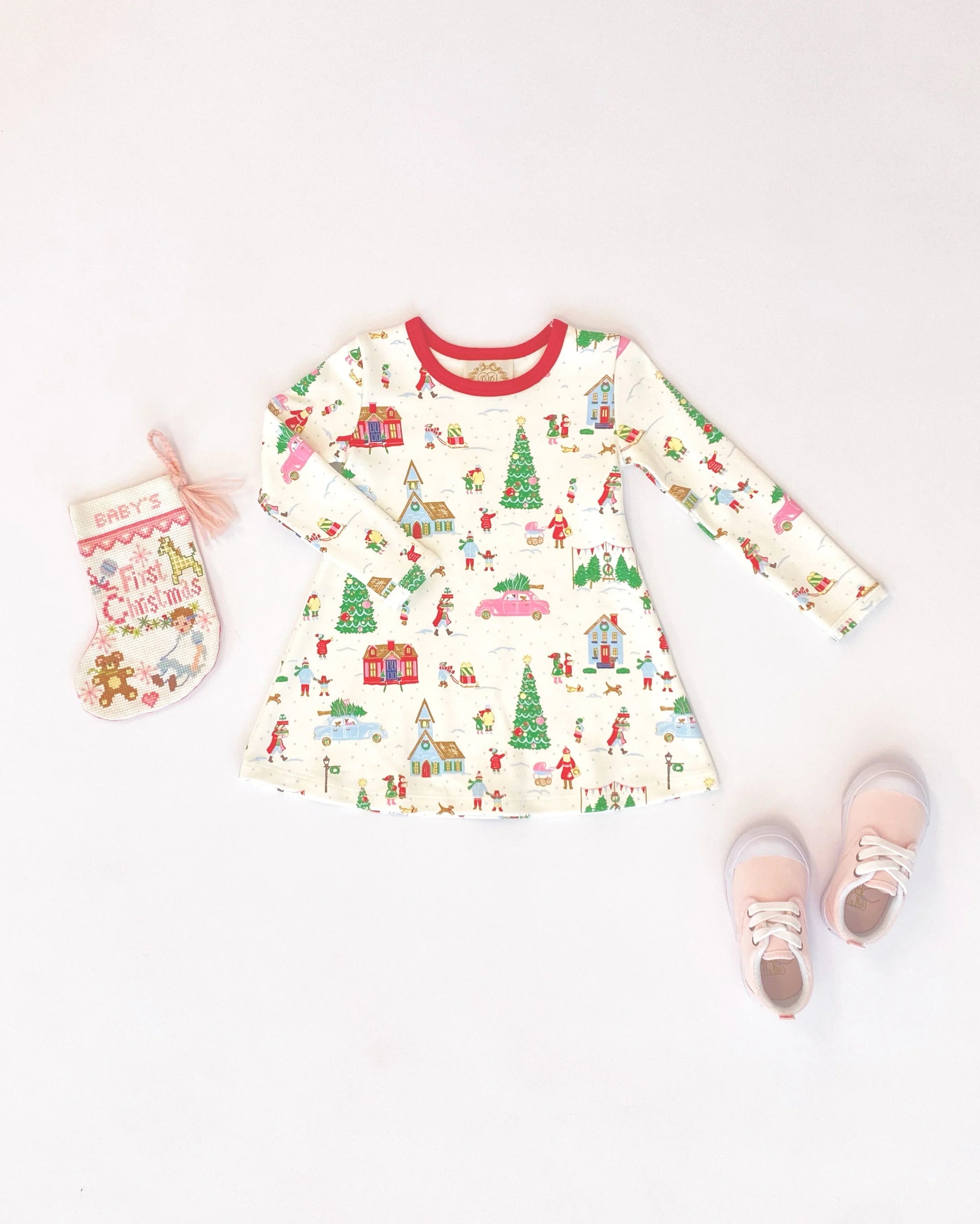 The Beaufort Bonnet Company - LS Polly Play Dress - Make the Season