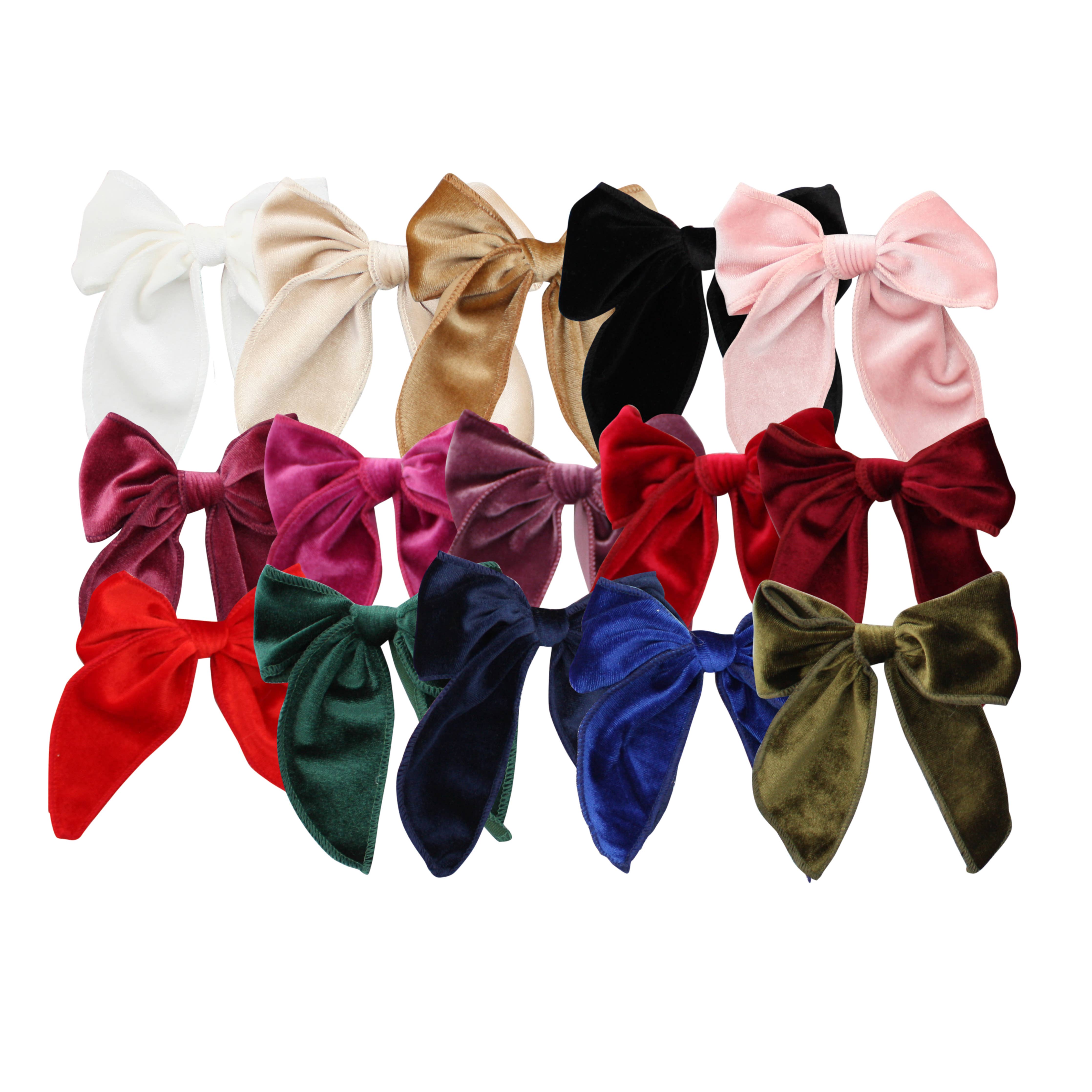 Bows Arts - Drapey Velvet Long Tail Bow
