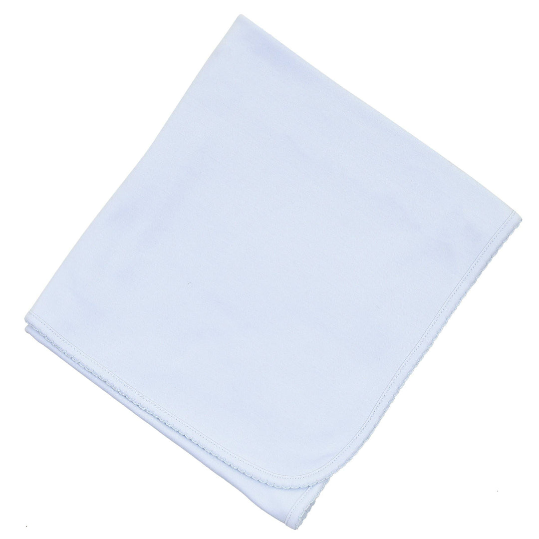 Magnolia Baby - Essentials Solid Blue Blanket