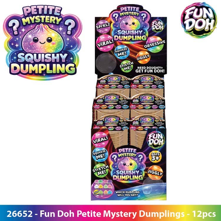 Novelty Brands - Fun Doh Petite 2.5-Inch Mystery Dumpling Squishy Toy