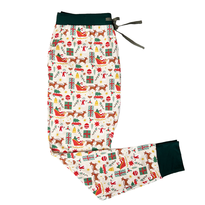 Emerson and Friends - Holiday Vintage Christmas Bamboo Womens Jogger Pajamas *FINAL SALE*