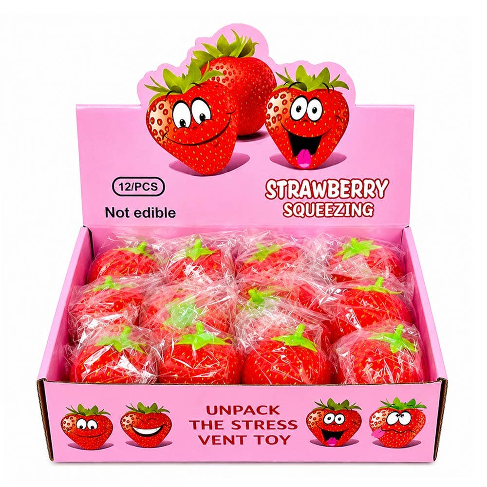 Sensibling Corp. - Strawberry Squeeze Squishy Stress Relief Toy
