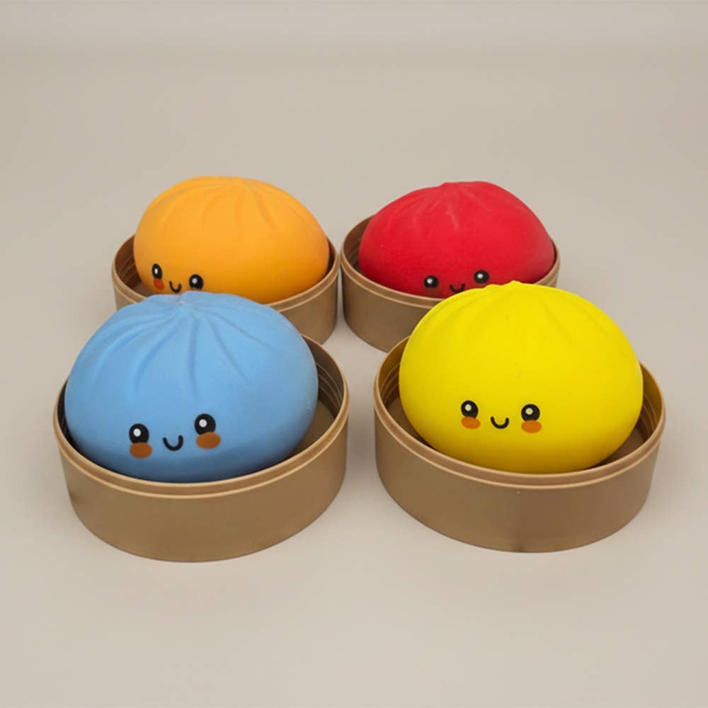 Sensibling Corp. - 12PCS - Rainbow Squishy Mystery Dumpling Stress Relief Squeeze Toy