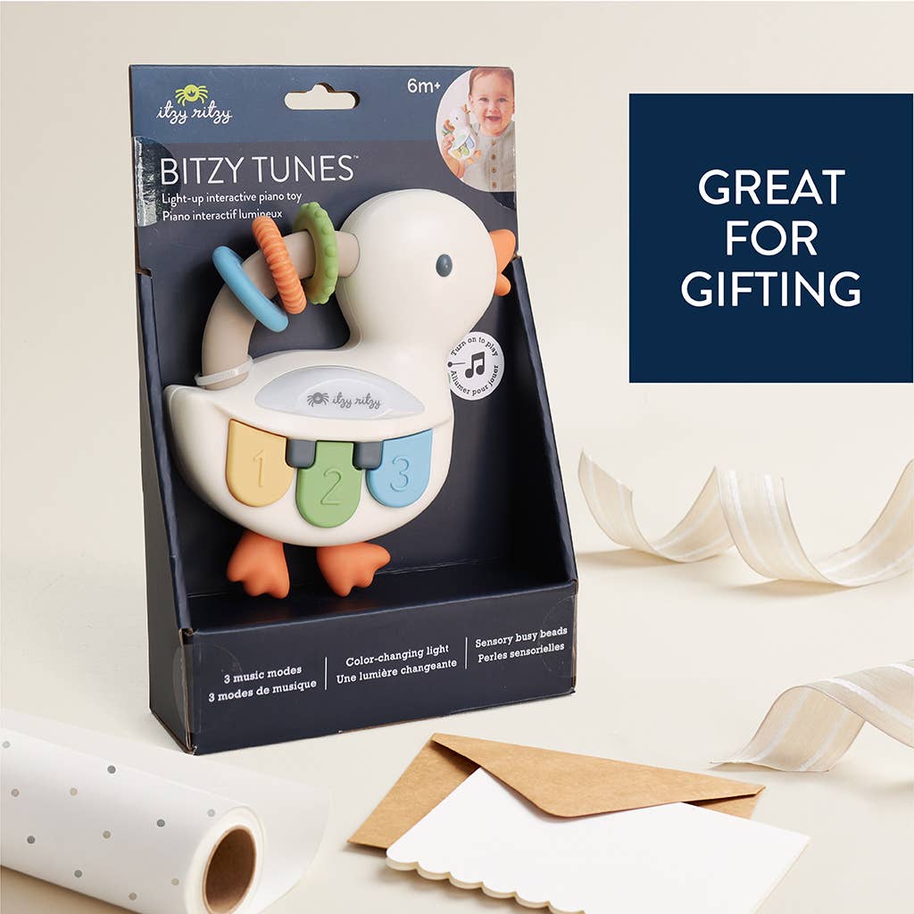 Itzy Ritzy - Bitzy Tunes™ Goose - Light-up Interactive Piano Toy