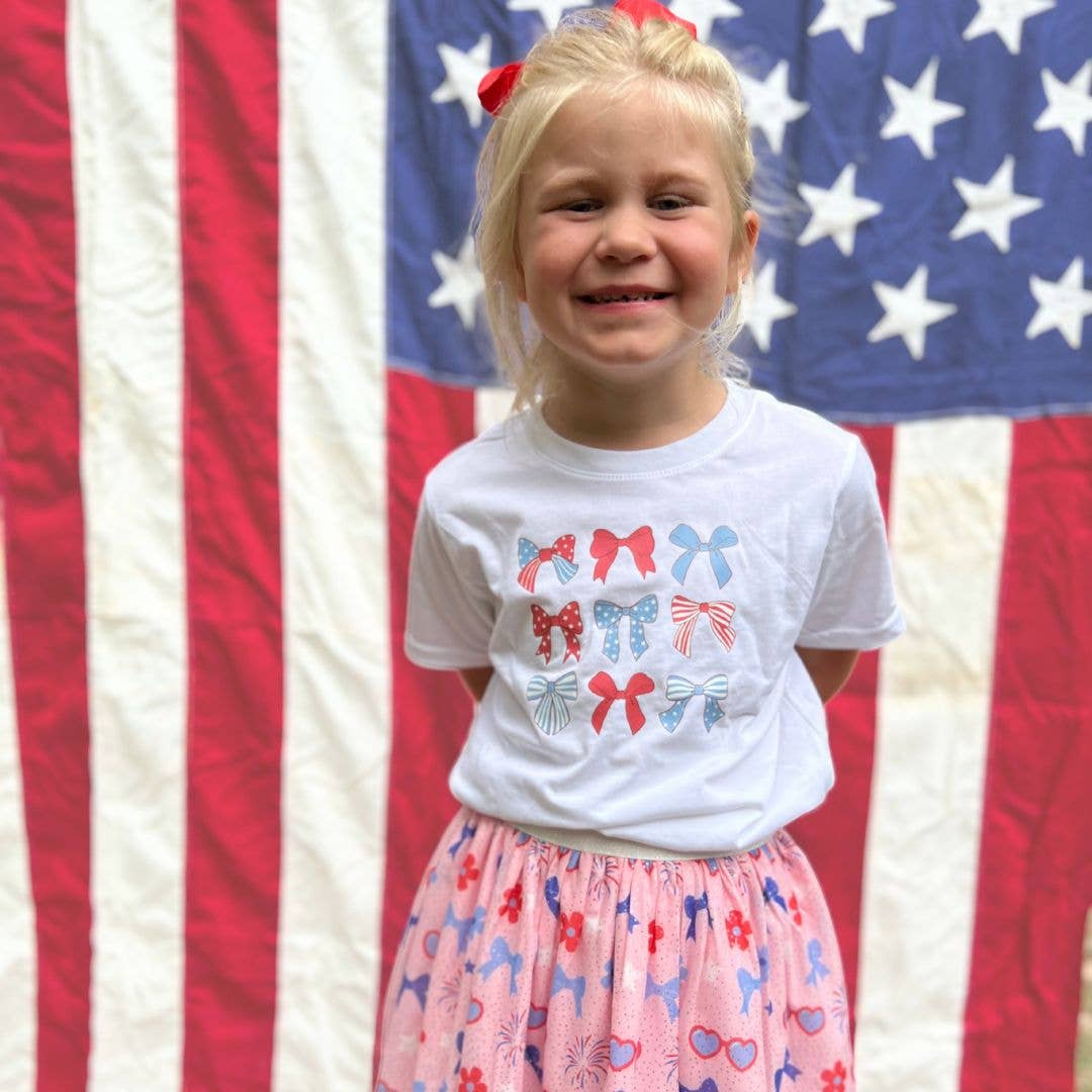Sweet Wink - Patriotic Cutie Short Sleeve T-Shirt - White - Kids Clothes