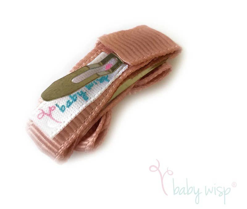Baby Wisp - 5 Chelsea Boutique Grosgrain Bows on Snap Clips - Baby Hype