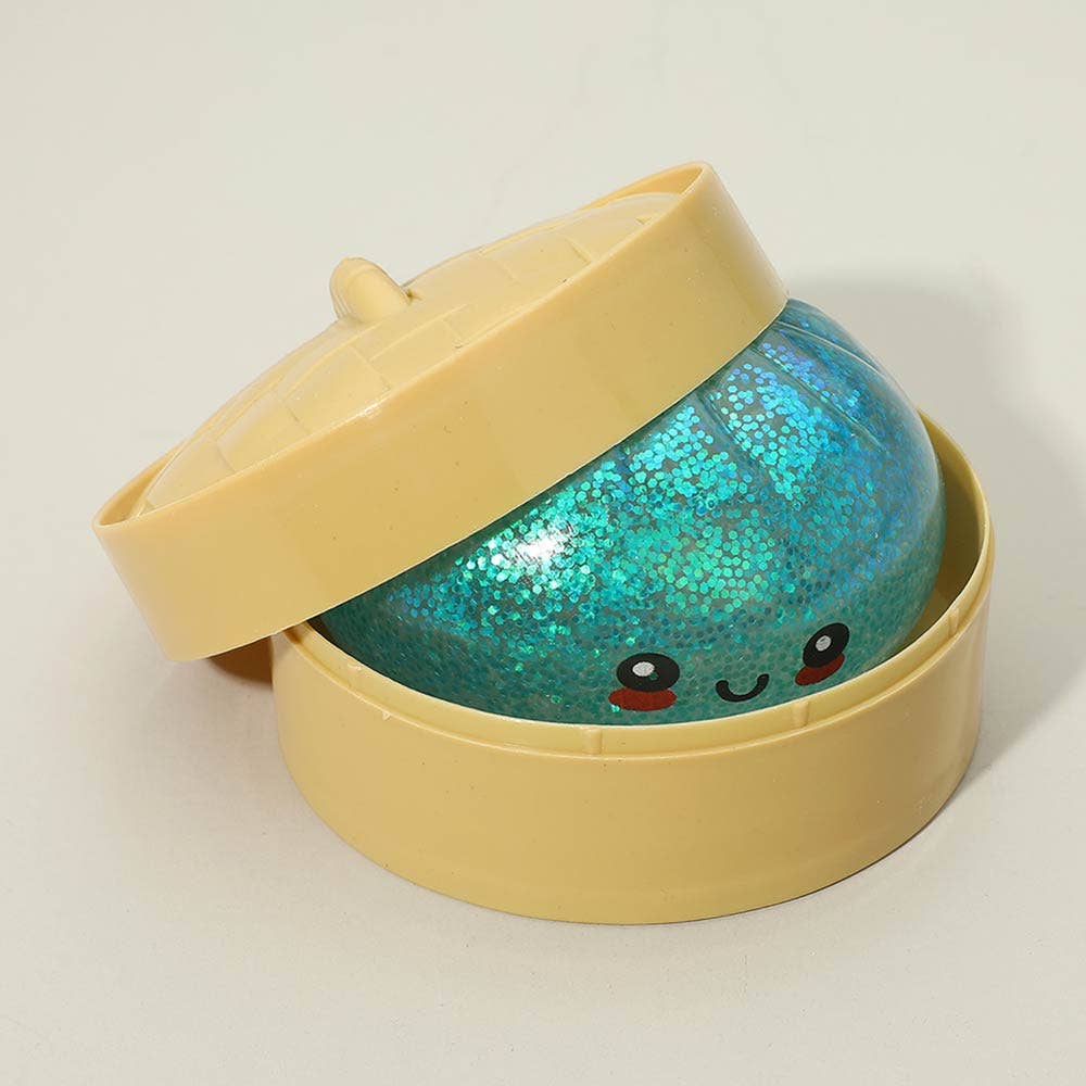 Sensibling Corp. - 12PCS - Mystery Squishy Glitter Dumpling Stress Relief Toy